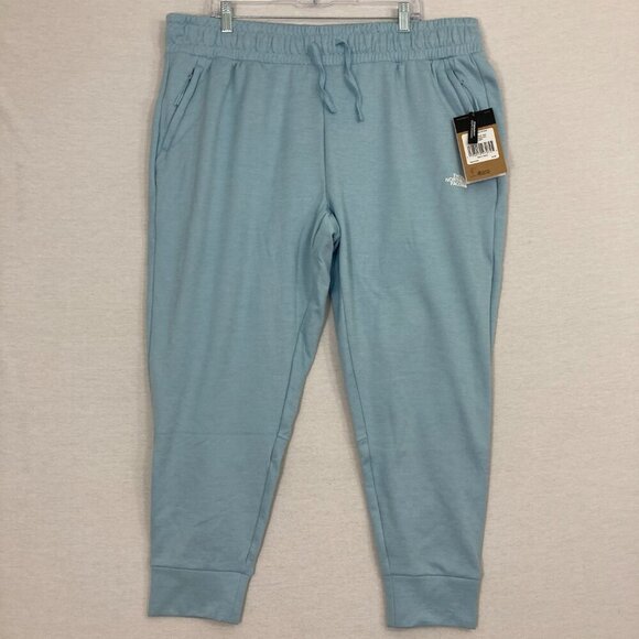New The North Face Blue Canyonlands Jogger Women's Sporty Fleece Comfy 2X - Picture 1 of 11